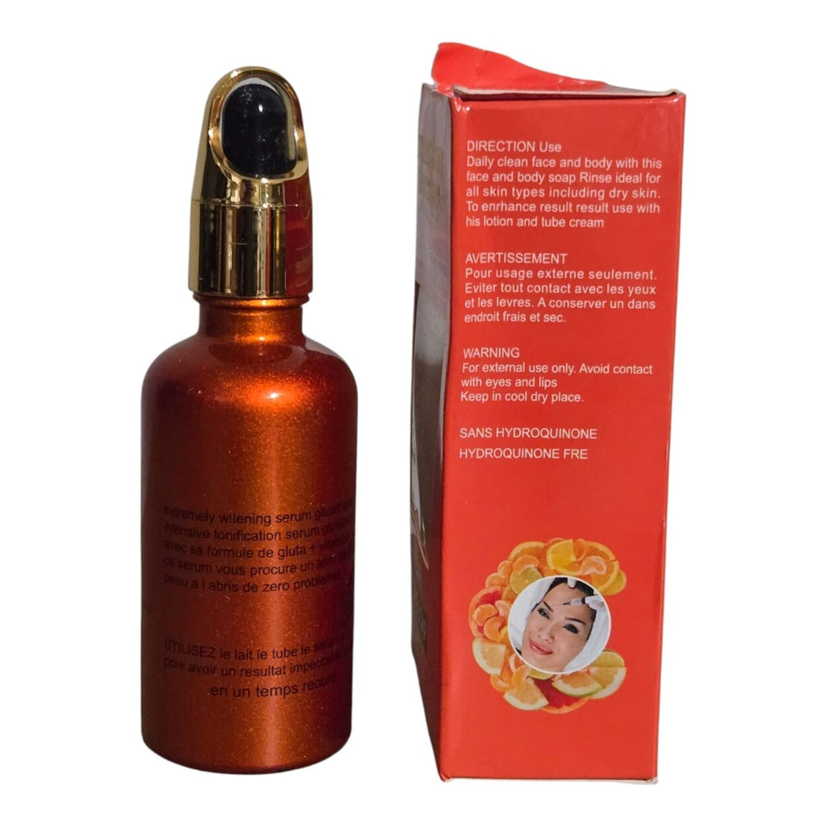 Glutathione Brightening Soap with Abebi White Serum 200g - Skin Whitening
