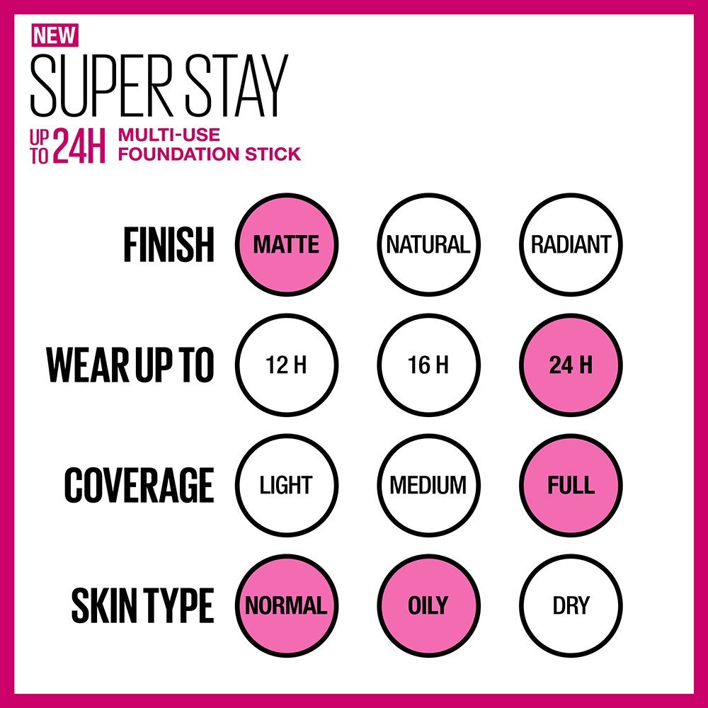 Long-Lasting Foundation Stick for Normal to Oily Skin - Natural Finish