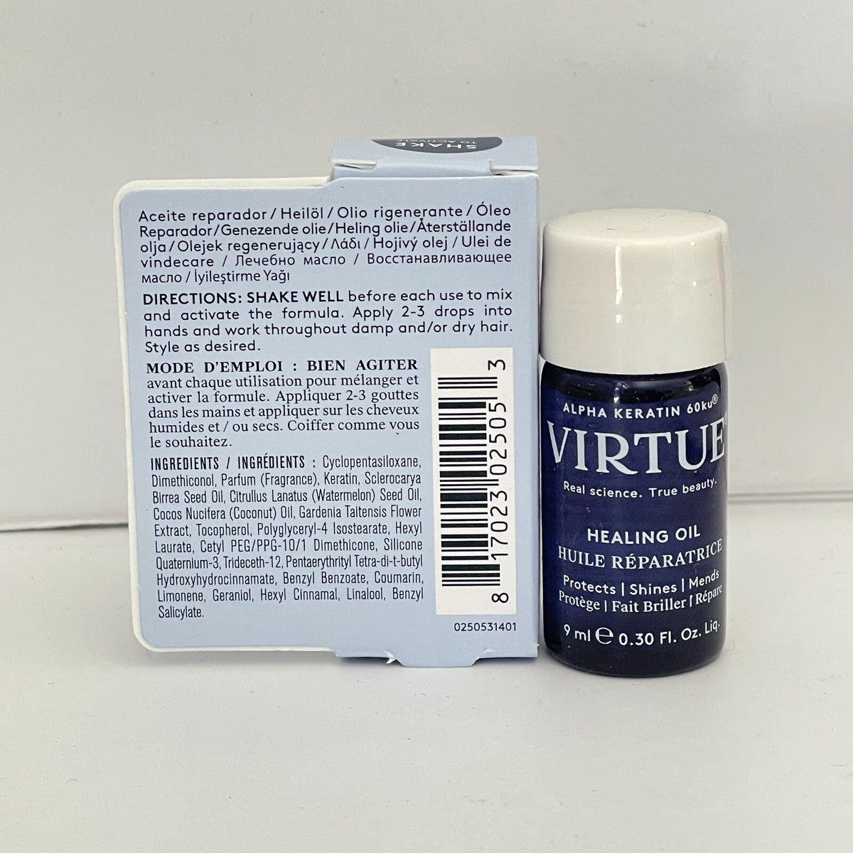 Hair Healing Oil Serum Travel Set - 2 x 9ml Nourishing Hair Oil