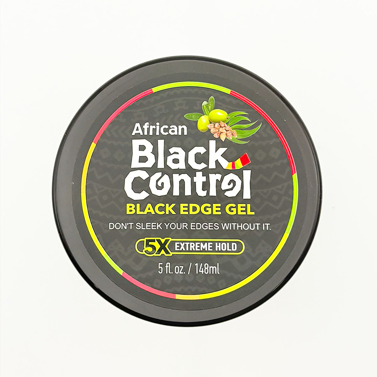 Extreme Hold Black Edge Gel for Sleek Edges & Braids - 5oz
