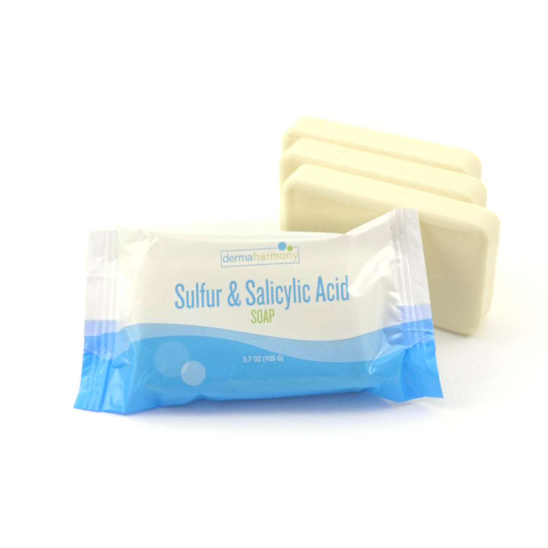 Sulfur & Salicylic Acid Bar Soap, 3 Bars x 3.7 oz – DermaHarmony
