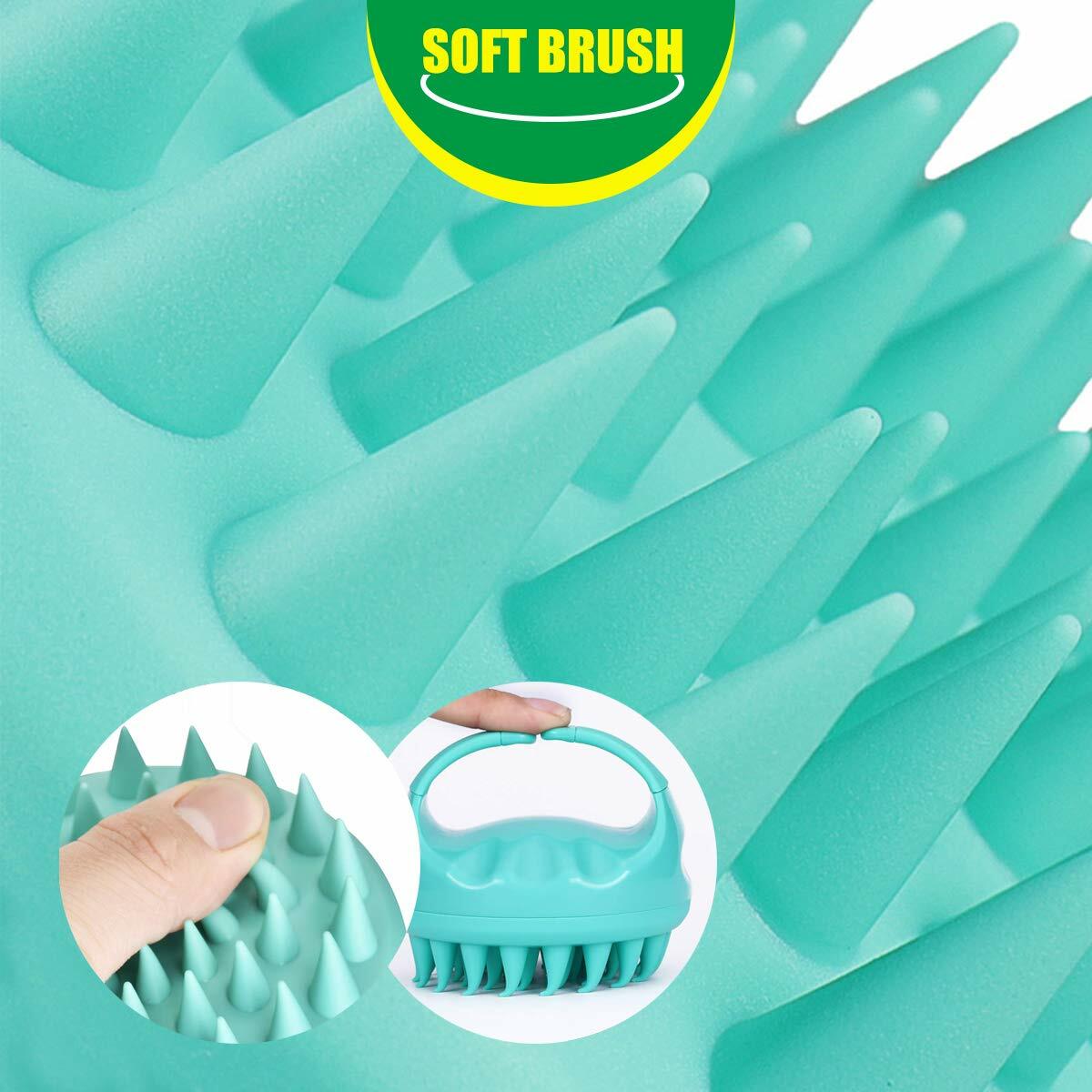 Scalp Massager Brush 2 Pack - Hair Shampoo & Deep Scalp Relief