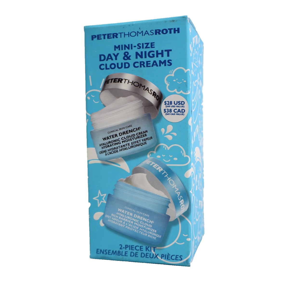 Mini Day and Night Cloud Cream Skincare Set - 2-Piece Kit