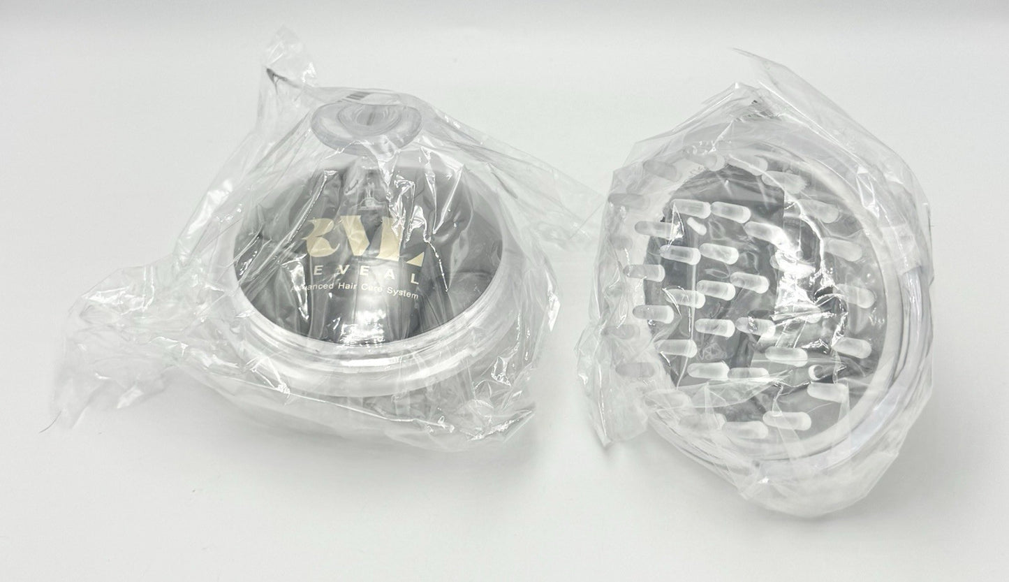 Hair Scalp Scrubber & Head Massager Brush Set - Stress Relief & Relaxation