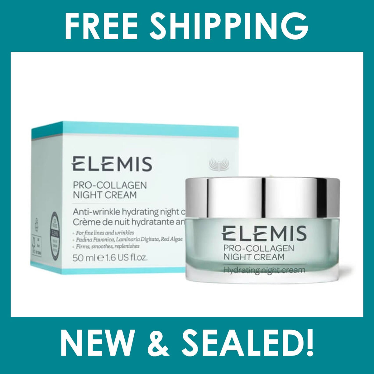 Anti-Aging Marine Night Cream for Dry Skin - Nourishing Hydration & Wrinkle Reduction