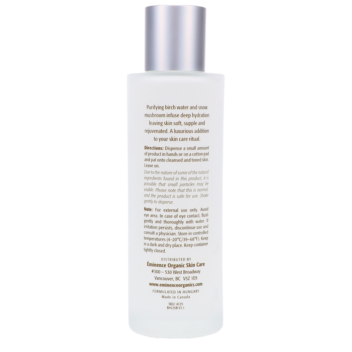 Hydrating Birch Water Facial Toner for All Skin Types - 4 oz