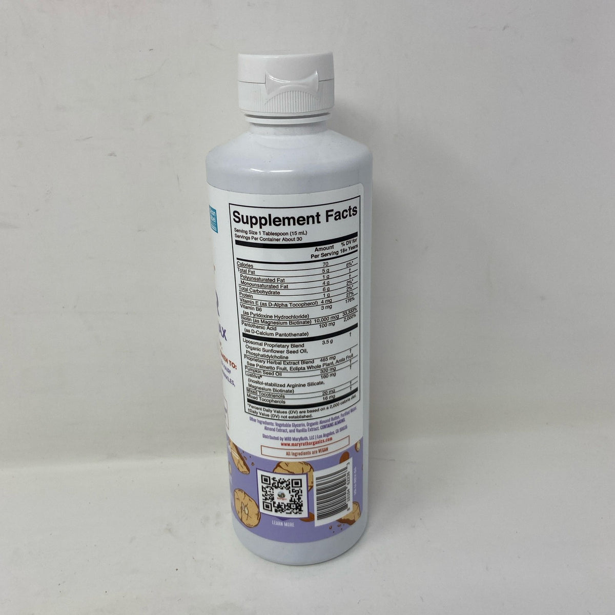 Hair Growth Max Liposomal Supplement - Almond Cookie 15.22 fl oz
