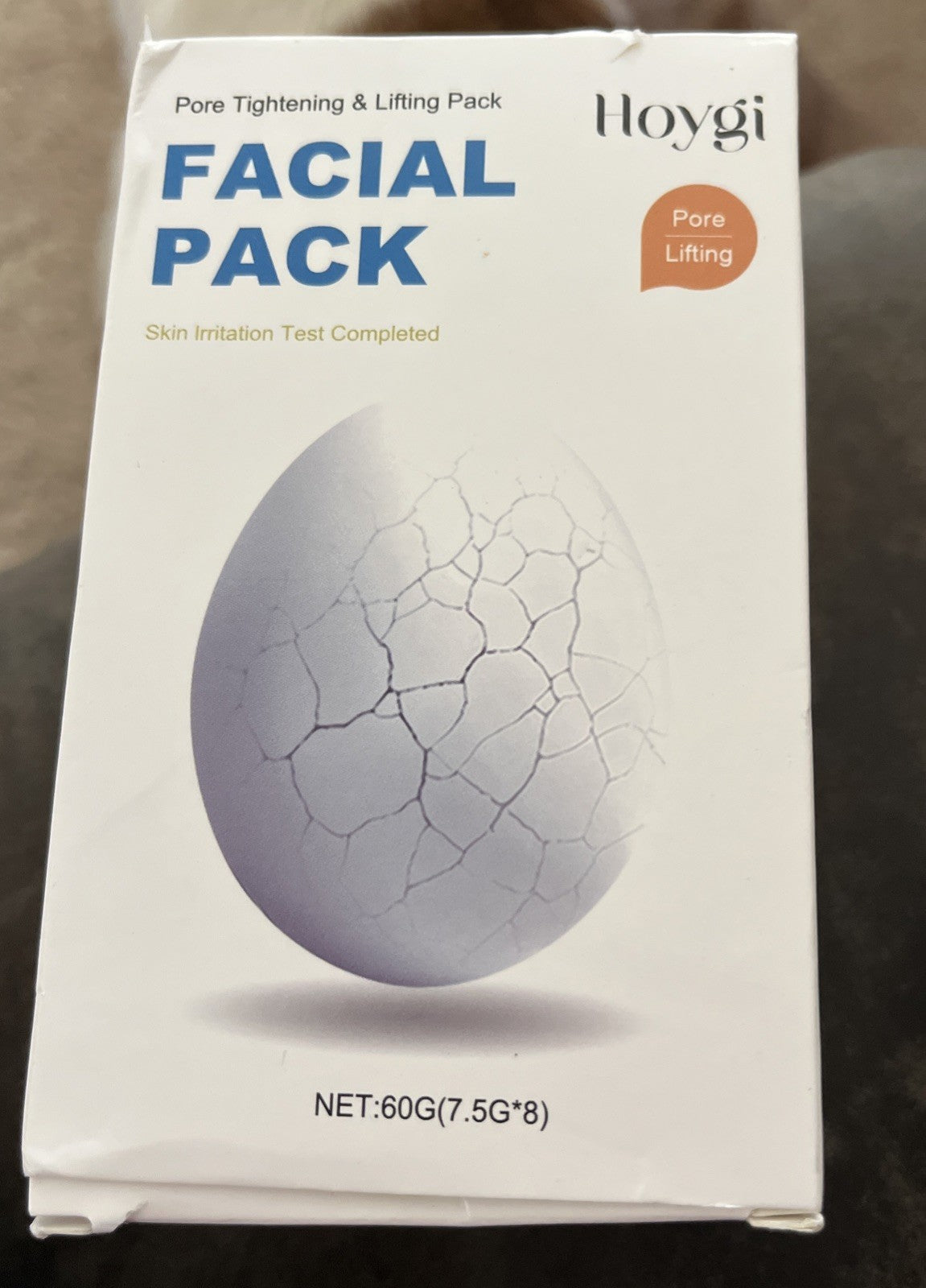 Pore Tightening & Lifting Facial Mask Pack - 8 Masks