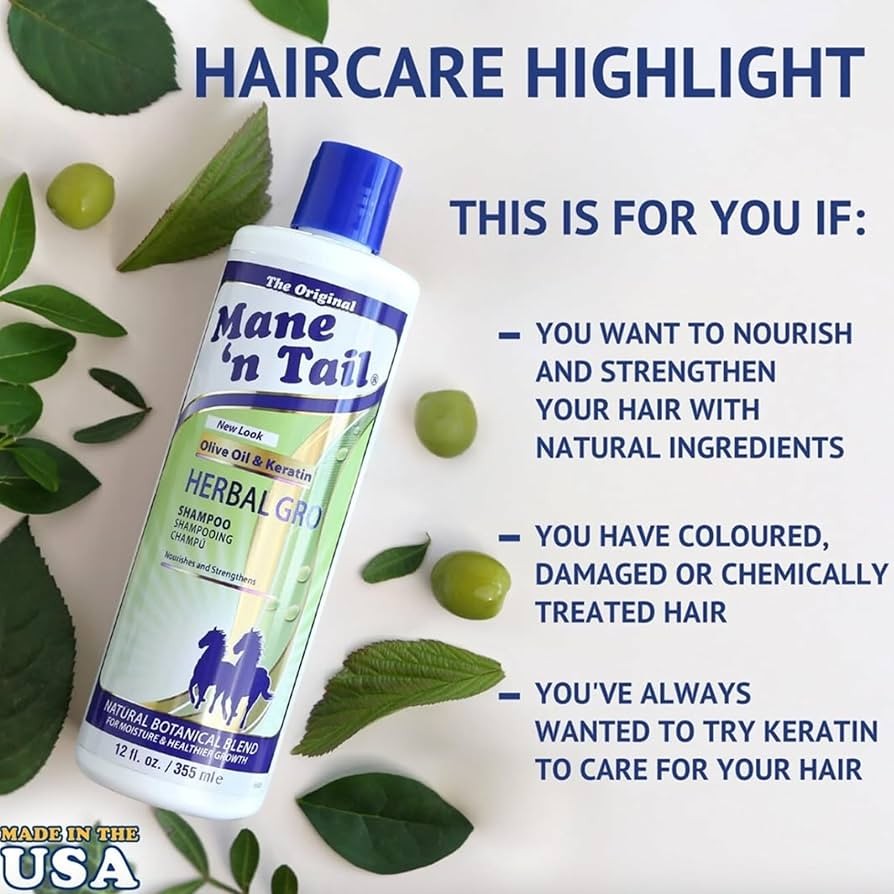 Herbal Nourishing Hair Shampoo - Strengthens & Adds Shine, 27 fl oz