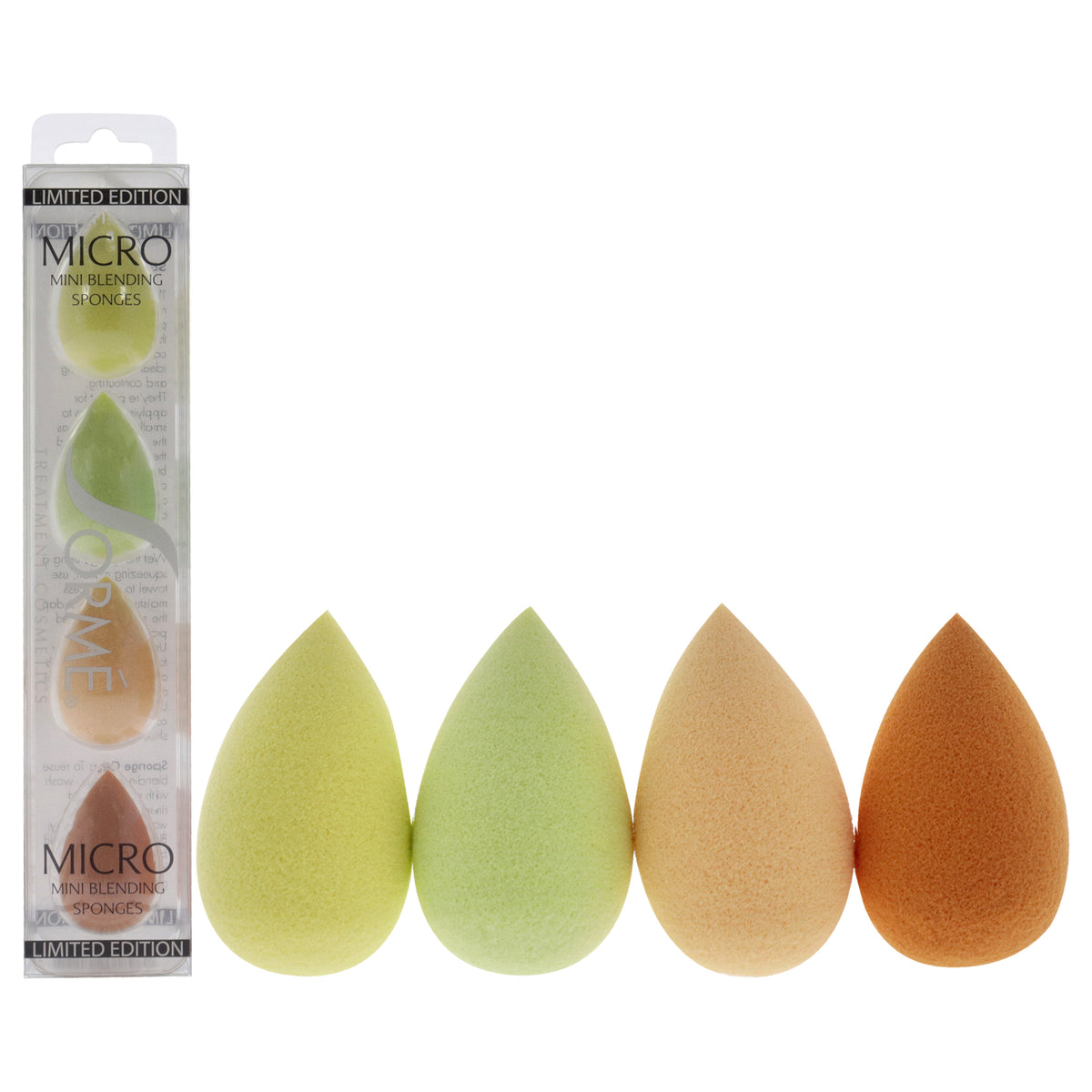 Mini Makeup Sponges Set - Multi-Use Blenders for Precise Application - 4 Pieces