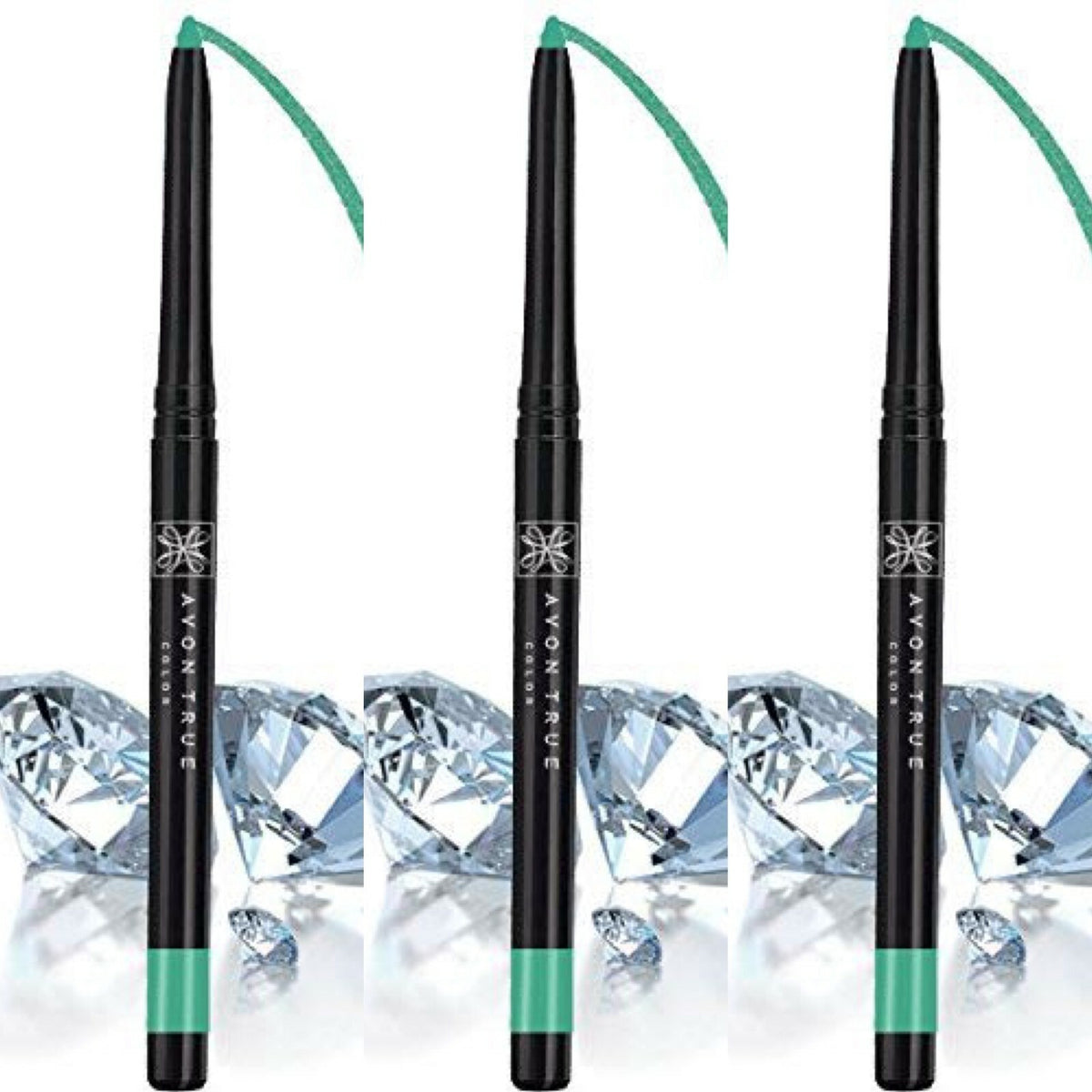 Set of 3 Eyeliner Pencils - Assorted Shades for Eye Makeup