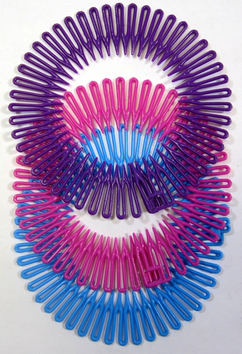 Set of 6 Spring Hair Combs for Styling Hair Accessories - Unbranded