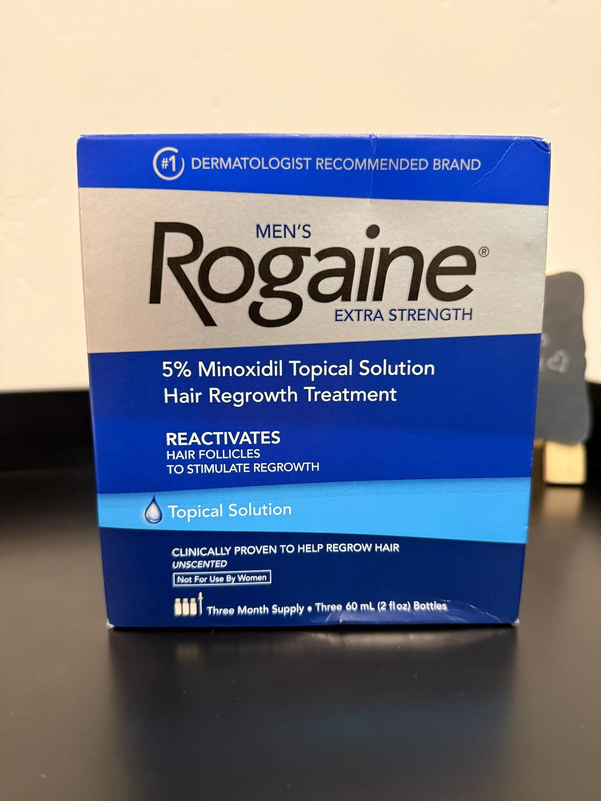 Rogaine Extra Strength 5% Minoxidil Topical Solution Men 3 Month