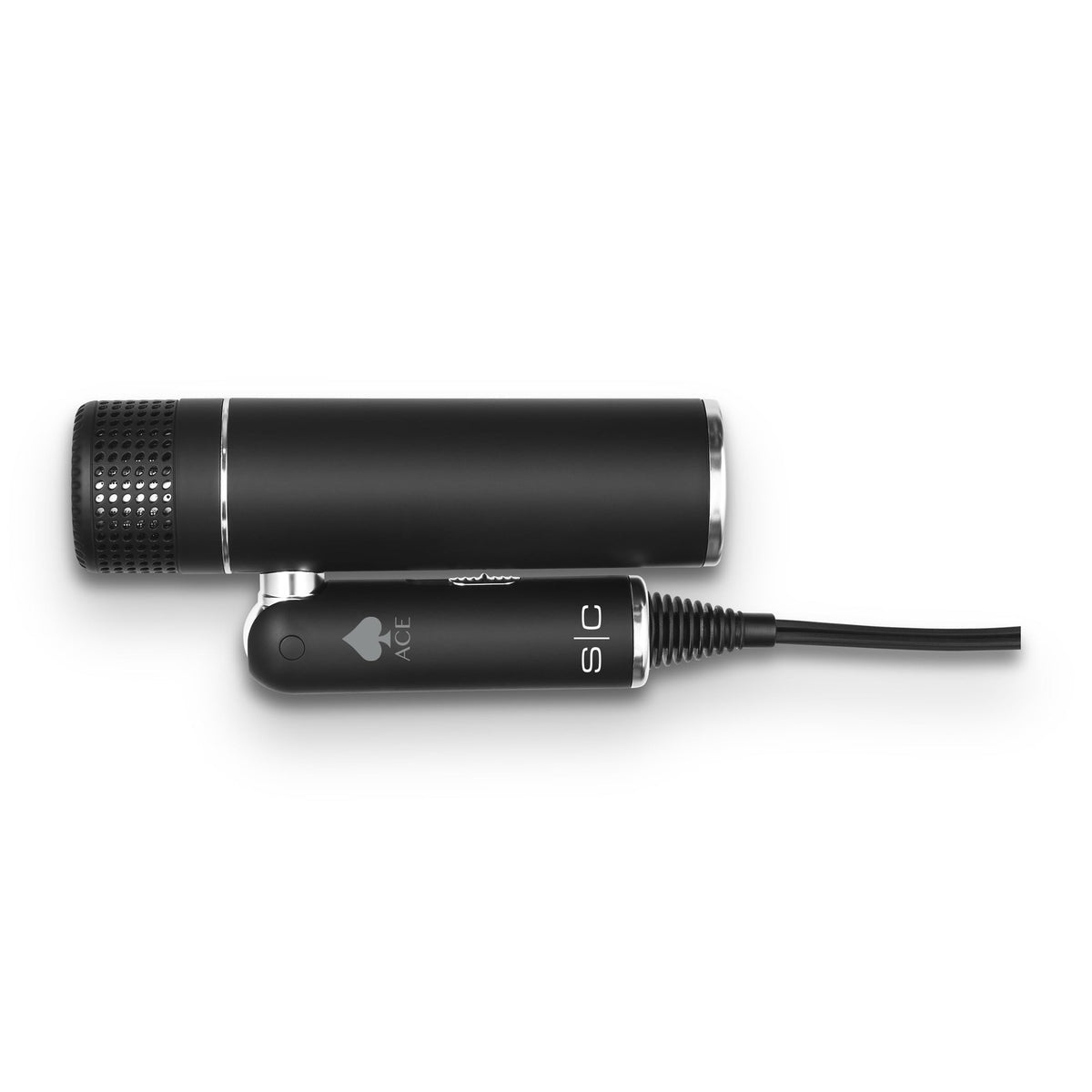 Foldable Lightweight Hair Dryer with Powerful Motor - Black