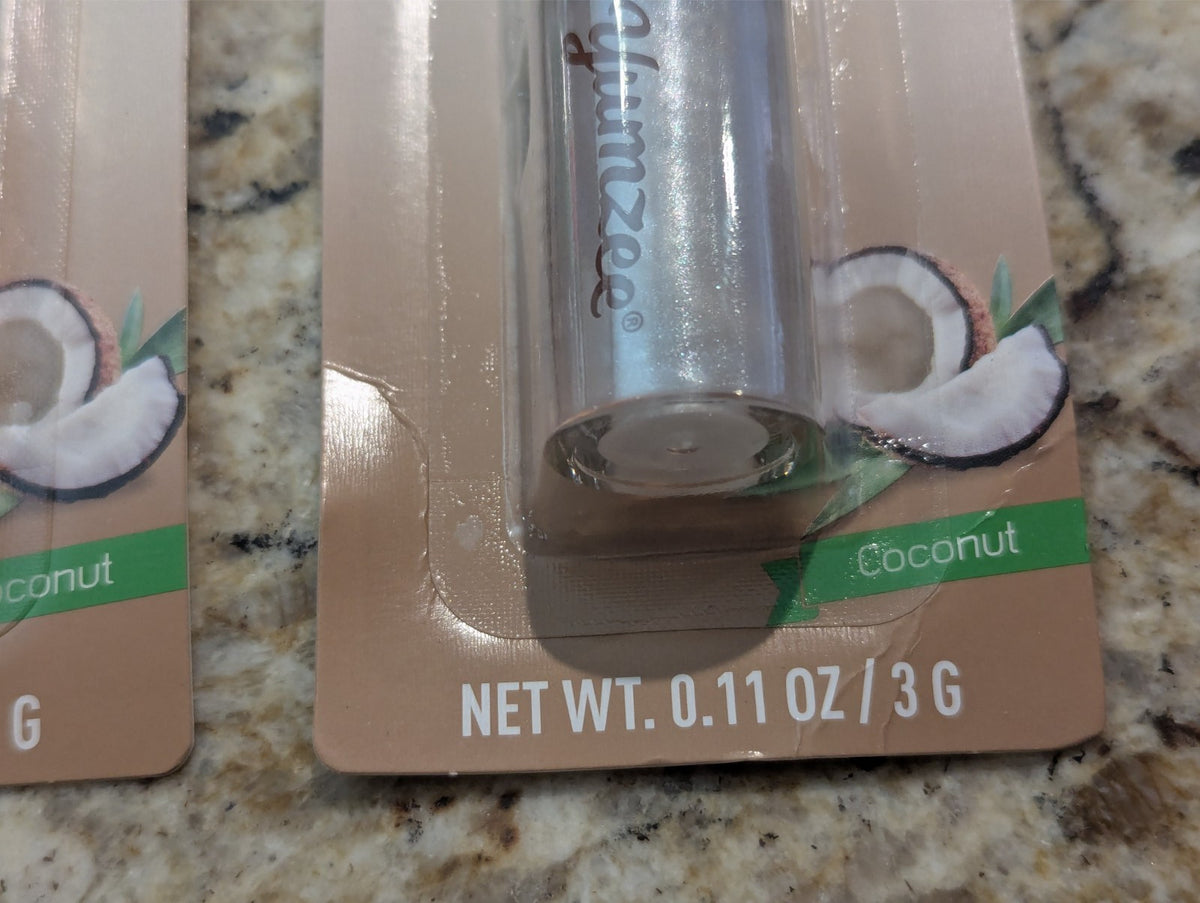 Coconut Lip Oil Set - Nourishing Lip Care with 0.11 oz x 3 Pack