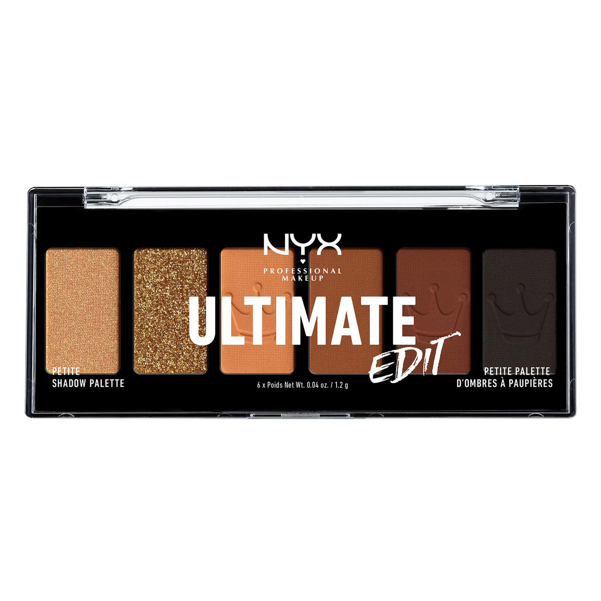 Mini Eyeshadow Palette with 6 Warm & Shimmer Shades - Travel Friendly