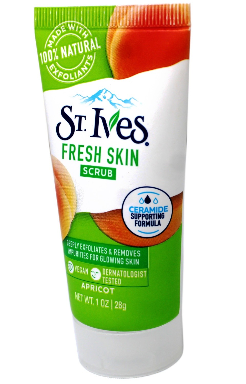 St. Ives Fresh Skin Scrub, Deep Exfoliator, Apricot, 1 OZ - 3 Pack
