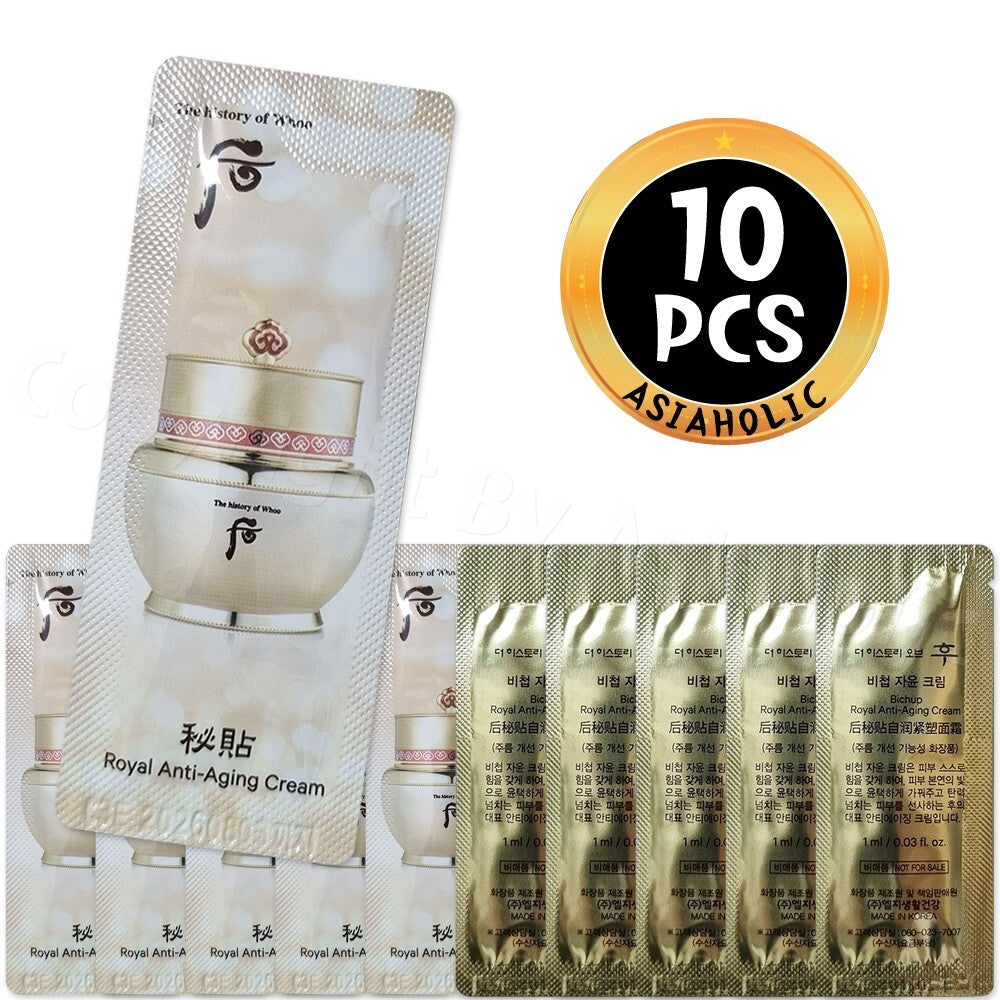 Anti-Aging Face Cream Sample Set - The History of Whoo Royal Skincare 10 Packs