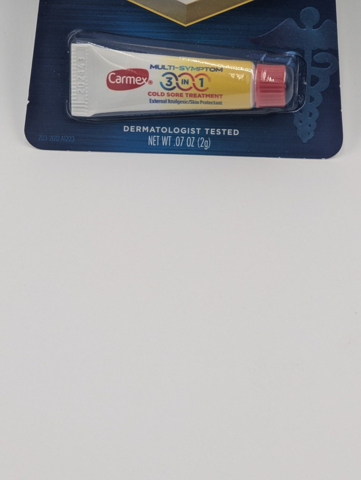 Carmex Cold Sore Treatment 3-in-1 Multi-Symptom Balm - 0.07 Oz