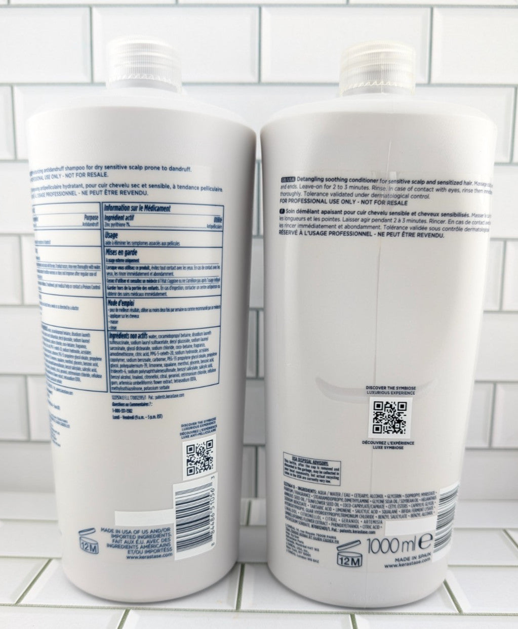 Kerastase Symbiose Dandruff Shampoo & Detangling Conditioner Set 34 fl oz