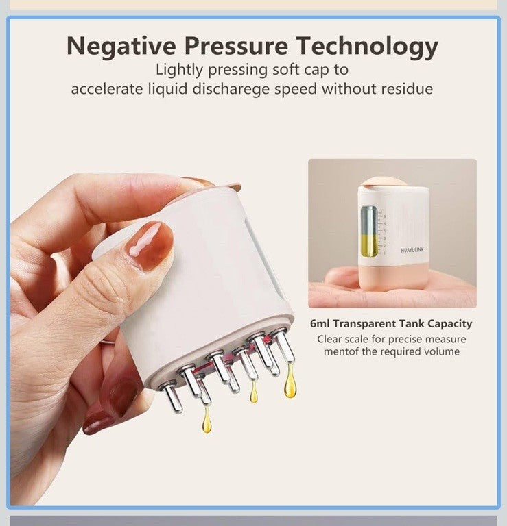 Electric Scalp Massager & Hair Oil Applicator - 2 in 1 Hair Care Tool