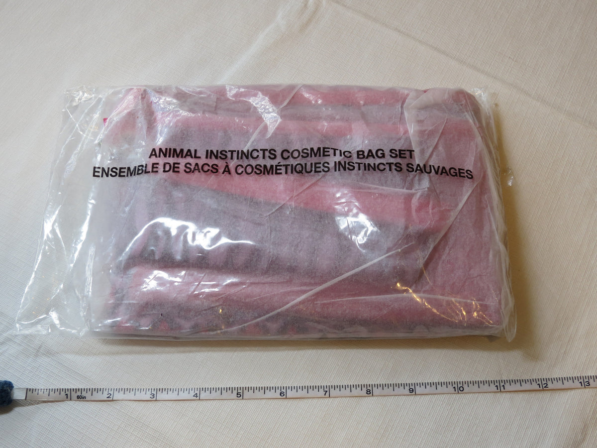 Cosmetic Bag Set 3pc - Avon Animal Instincts
