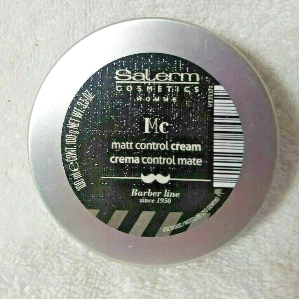 Salerm Homme Matt Control Hair Cream 100ml - Voluminous, Elastic Hold