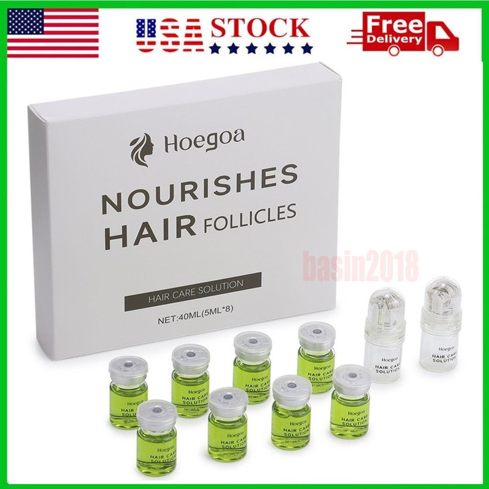 8-Piece 5ml Hair Regrowth Serum with Ginseng & Rosemary