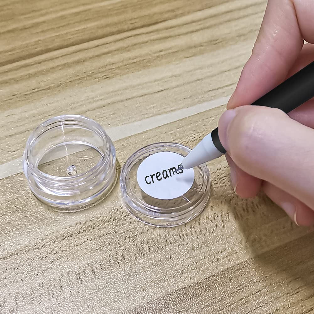 Clear Plastic 5g Cosmetic Jars with Lids - Reusable Makeup Containers