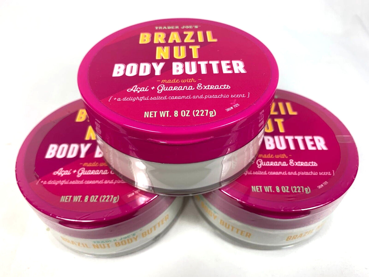 Trader Joe’s Brazil Nut Body Butter 8oz Moisturizing Cream NEW