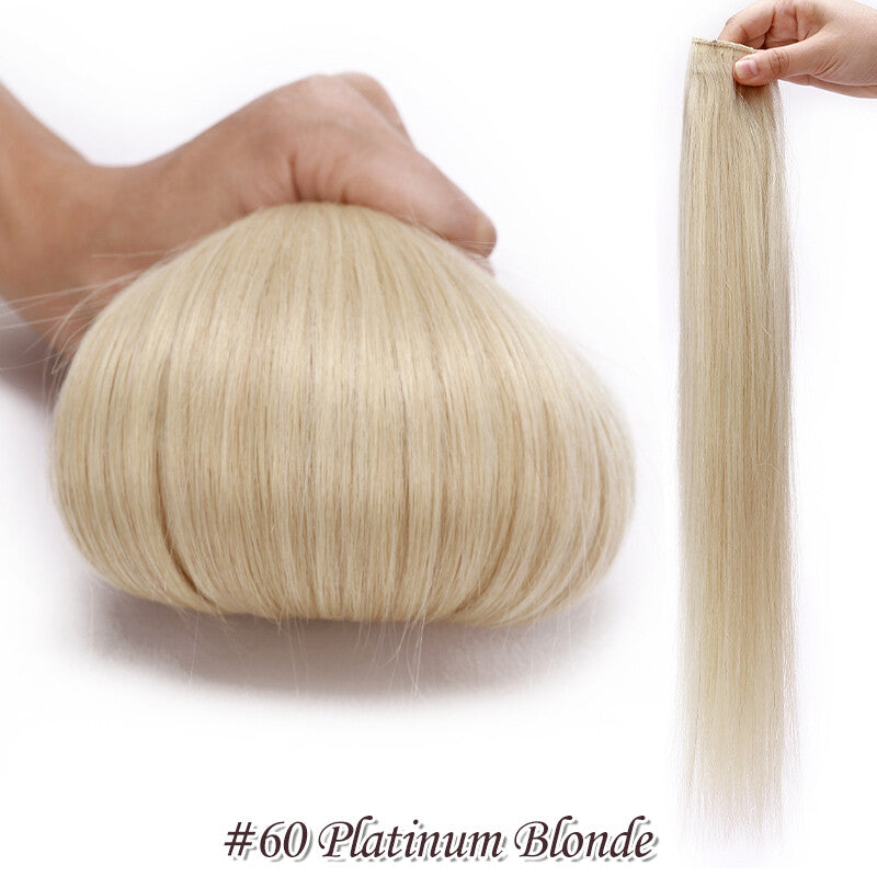 One Piece Clip-In Hair Extensions 100% Human Remy Full Head Thick Set