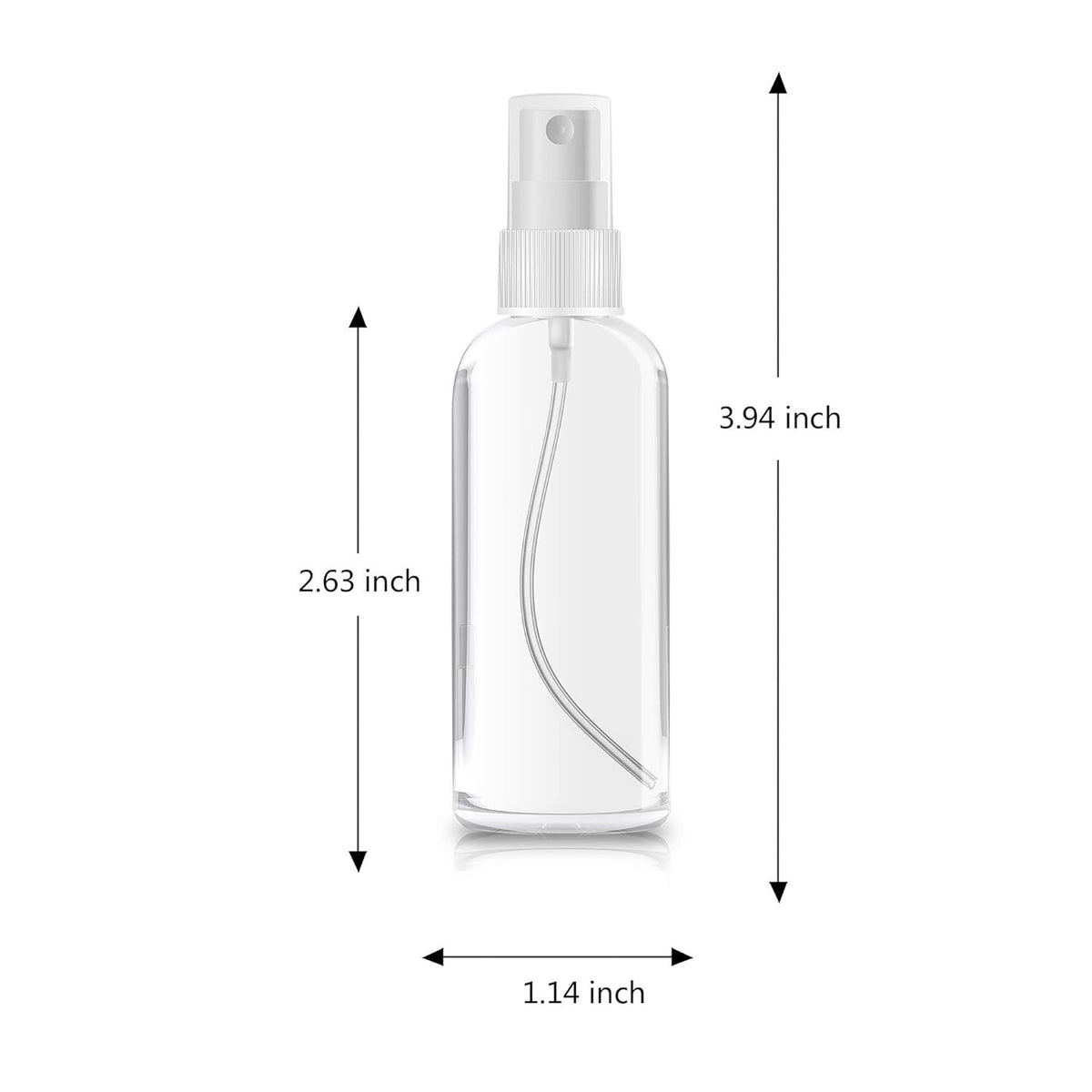 Travel Spray Bottles 30ml & 60ml Plastic Perfume Atomizers - Clear Set