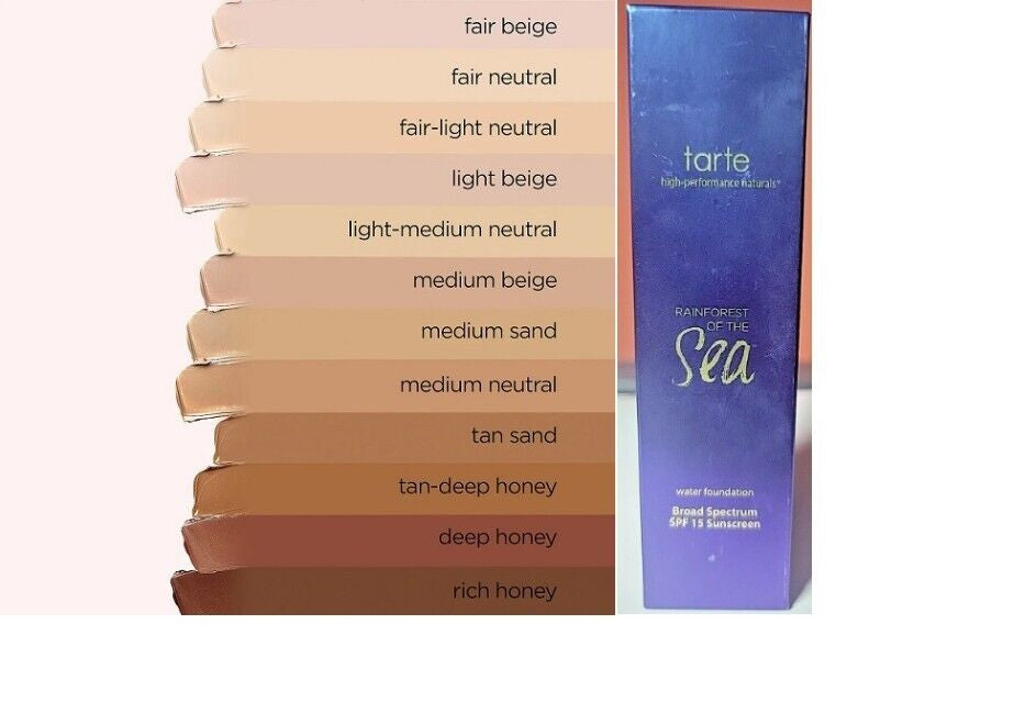 Water Foundation SPF 15 Light Medium Honey - Hydrating Liquid Makeup