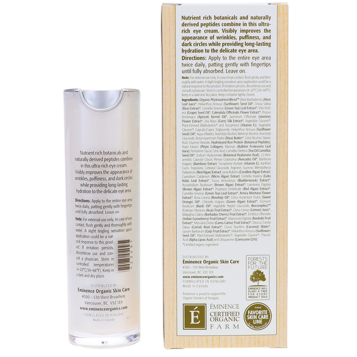 Marine Flower Peptide Eye Cream - Hydrating Anti-Aging 1.05 oz
