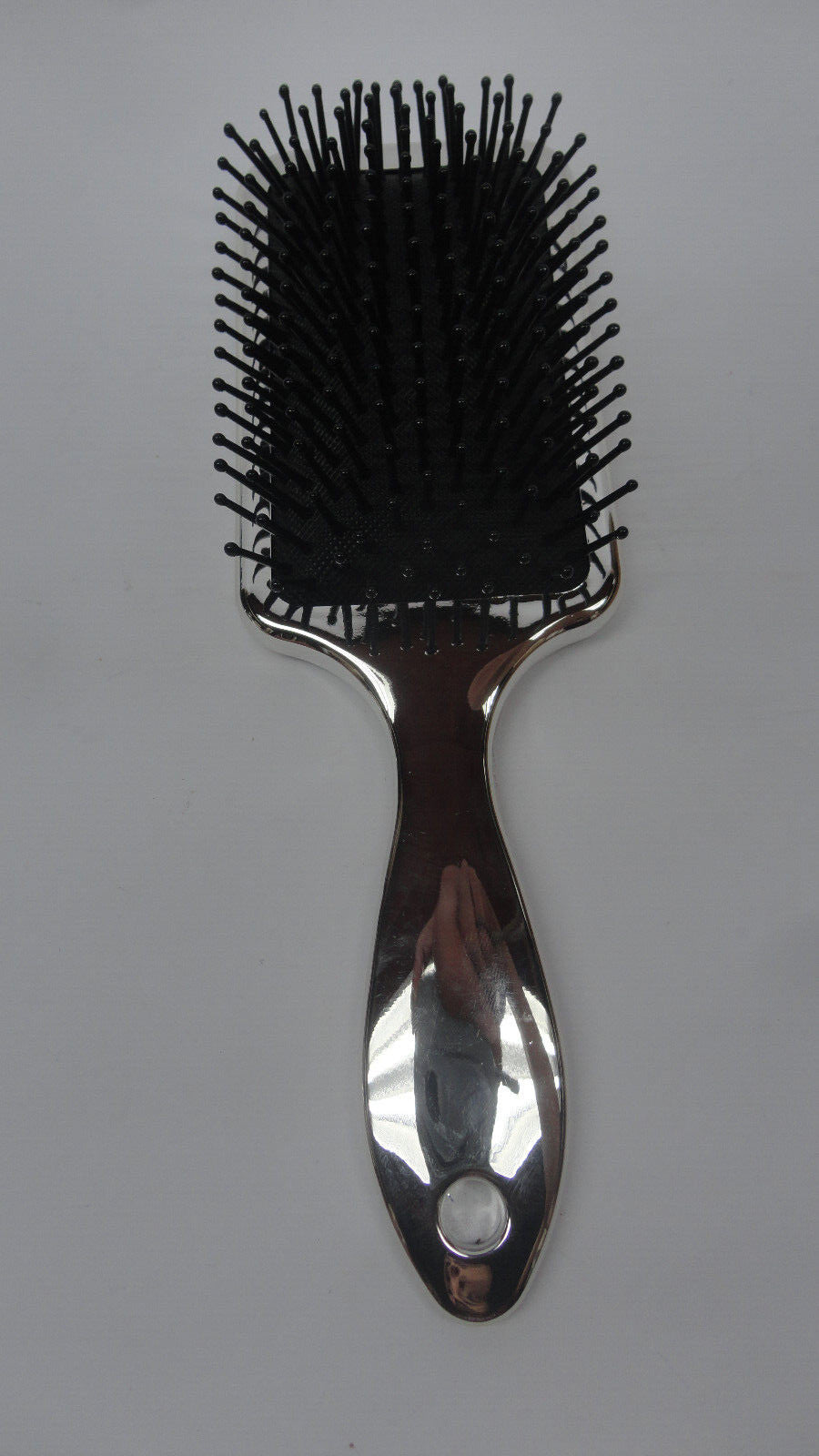 3 Pack Plastic Paddle Hair Brush - Silver - Hair Styling Tools