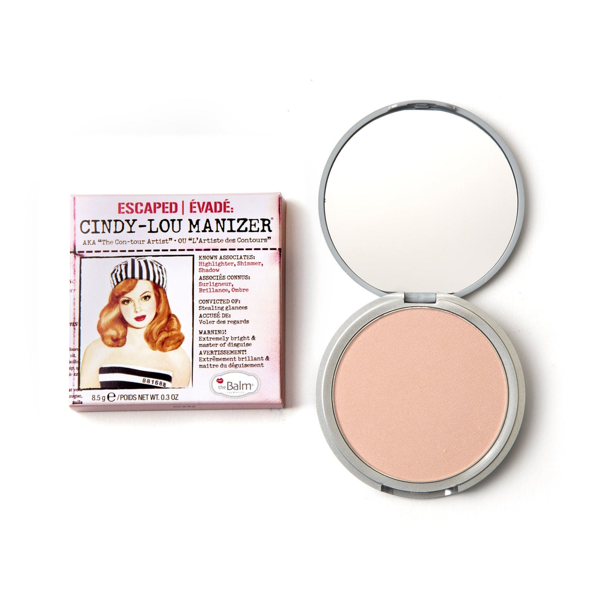 TheBalm Cindy Lou Blush, Highlighter & Eyeshadow Palette, Peachy Pink