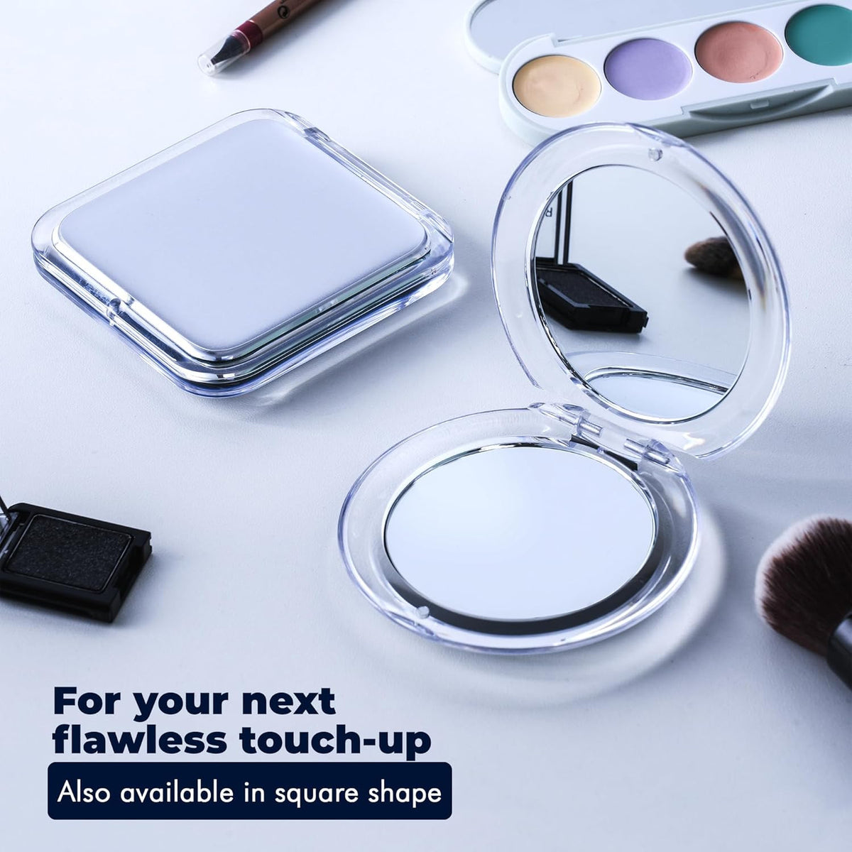 Travel Magnifying Mirror with 20X & 1X Dual View Compact Handheld