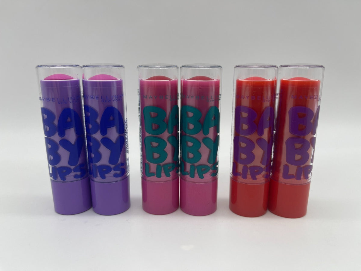 Bulk 6 Pack Lip Balm Set - Winter Flush Pink Wishes & Ruby Star