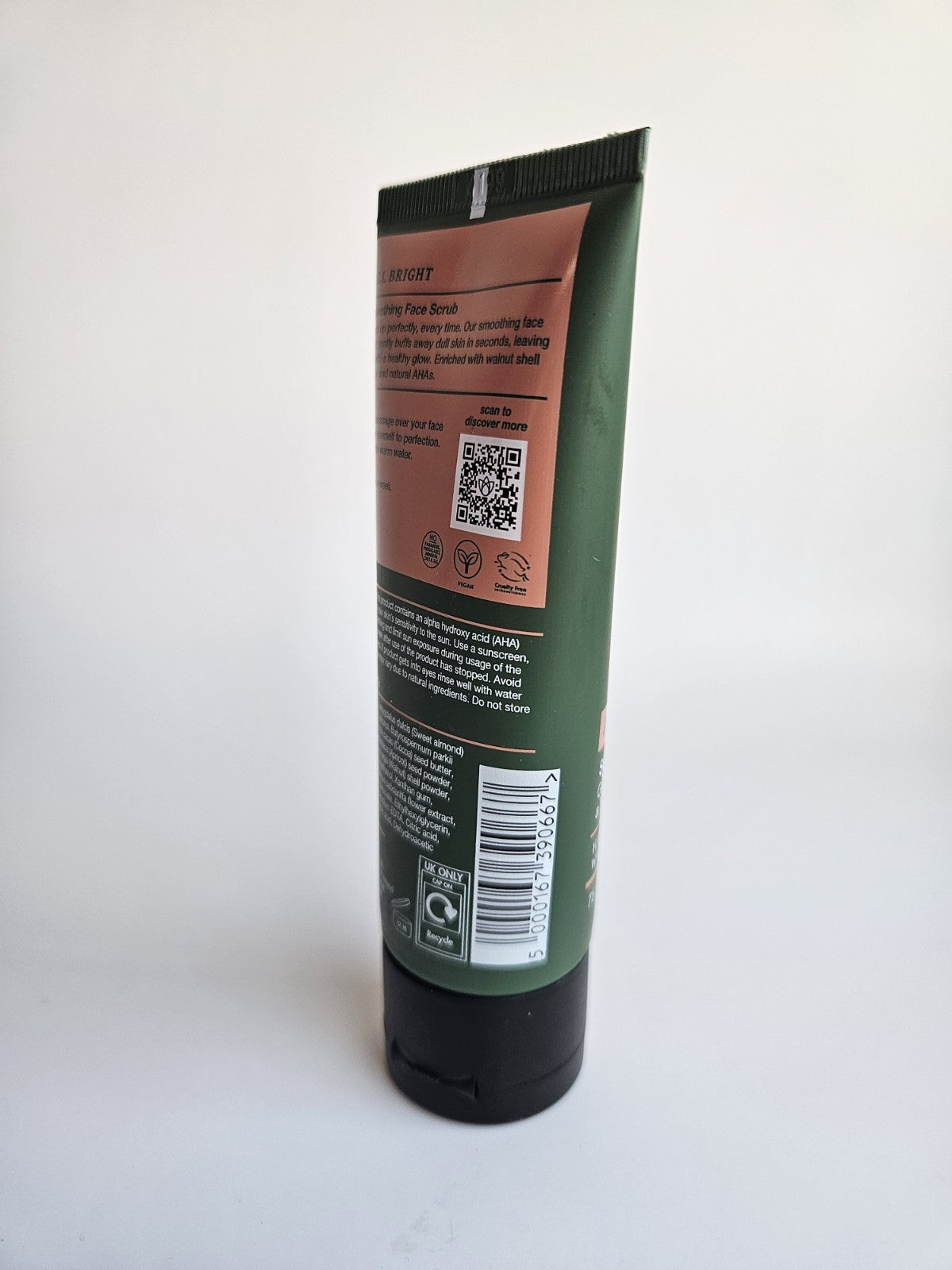 Botanics All Bright Smoothing Face Scrub with Hibiscus & AHAs - 2.5 oz