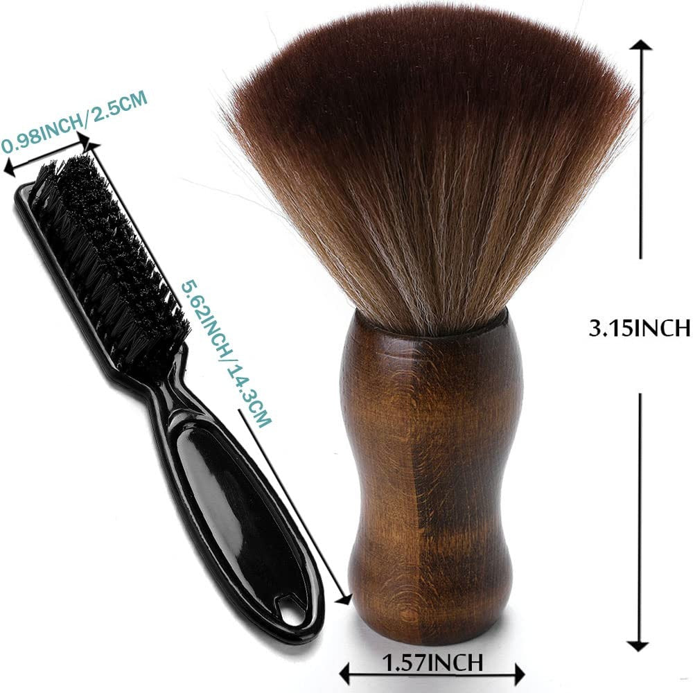 Barber Neck Duster Brush - Professional Hair & Neck Cleaning Tool - Black