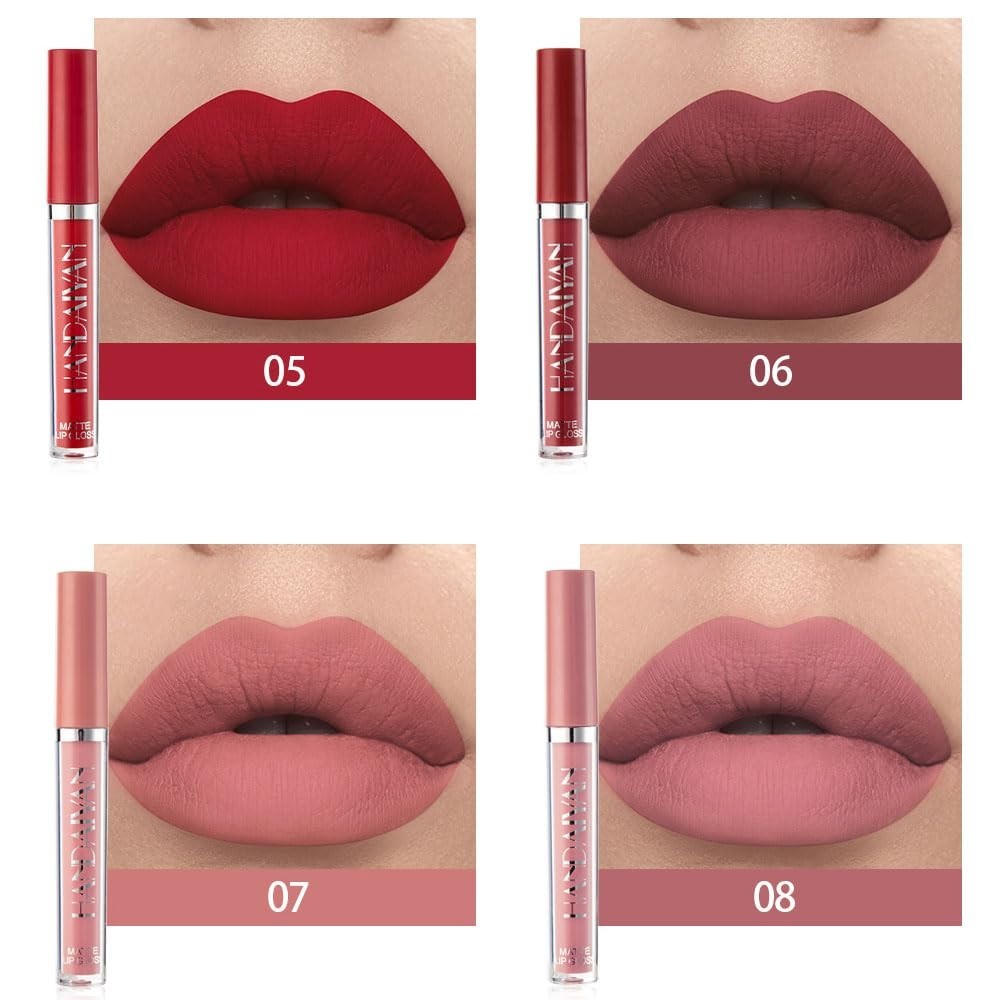Matte Liquid Lipstick Set - Long Lasting, Moisturizing, 3 Shades
