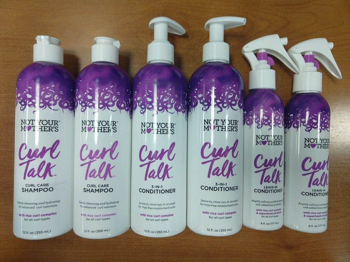 Curl Talk Shampoo & Conditioner Set for Curly Hair - Sulfate-Free Hydrating Hair Care