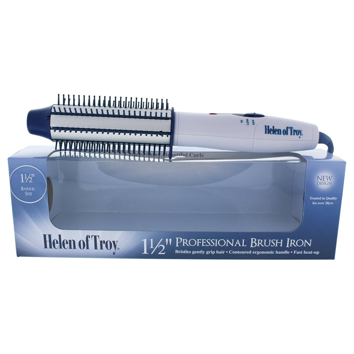 Barrel Curly Hair Brush Iron 1514 1Pack Smoothing High & Low Heat