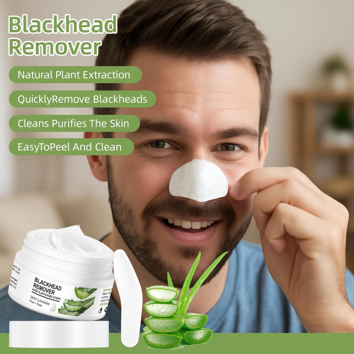 Blackhead Nose Pore Strips - Deep Cleansing Peel-Off Mask for Blackheads
