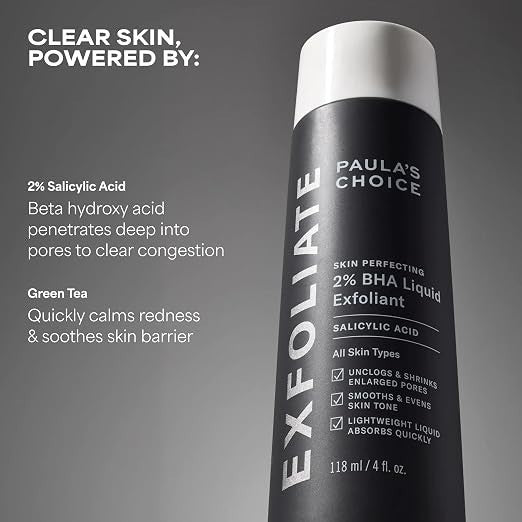 NEW Paula's Choice Skin Perfecting 2% BHA Liquid Exfoliant 118ml