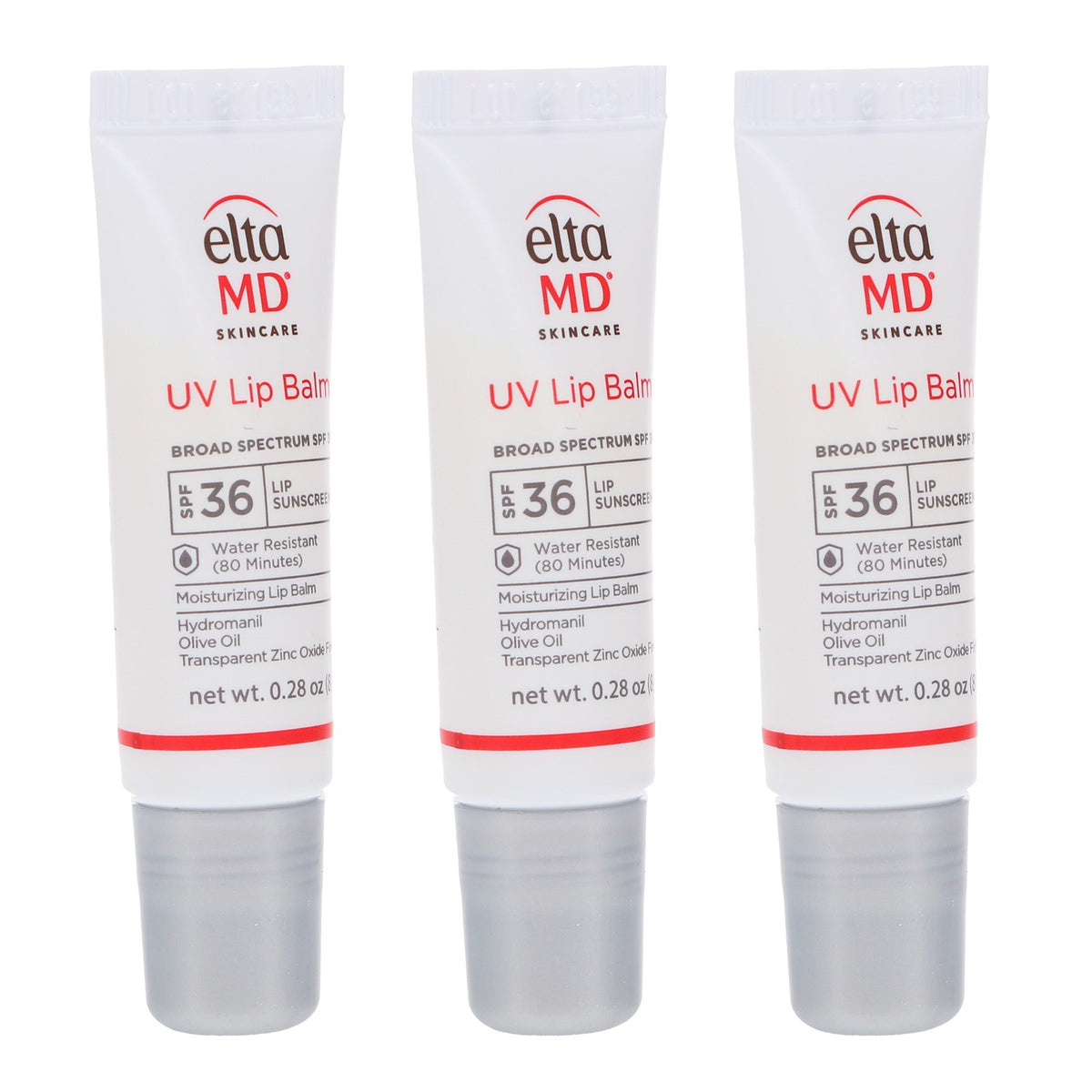Lip Balm Set SPF 36 Broad Spectrum 0.28 oz 3 Pack - Hydrating & Protecting