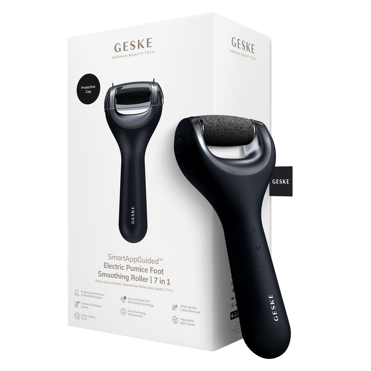 Electric Foot Smoothing Roller 7-in-1 Callus Remover Callus Remover Black