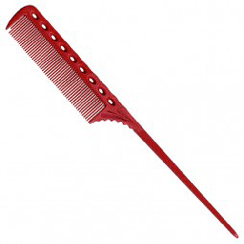 YS Park 107 Super Winding Tail Grip Comb - Red Hair Styling Tool