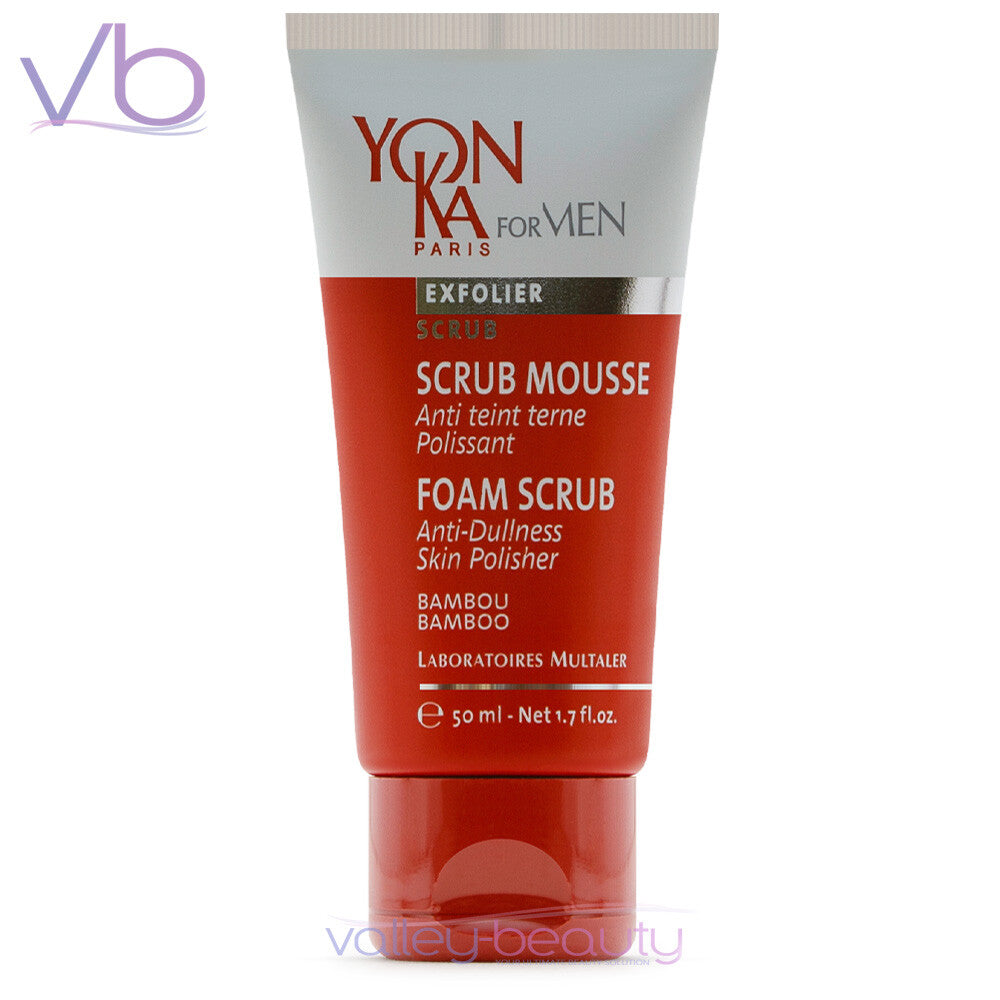 YONKA FOR MEN Foam Scrub | Anti-Dullness Gentle Exfoliator & Skin
