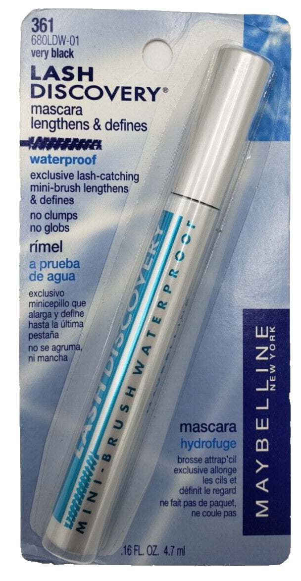 Waterproof Lash Discovery Mascara - Very Black, 361, Long-Lasting Eye Makeup
